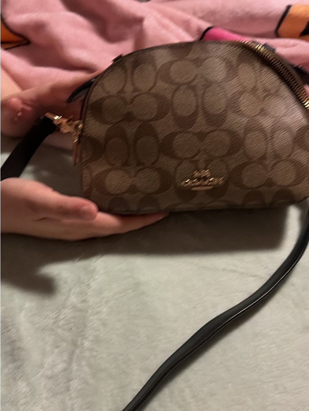 Coach Signature Small Dome Crossbody Bag Serena satchel